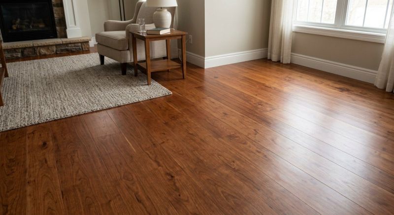 Cherry Floor Installation in Wimberley, TX