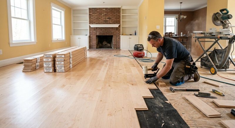Maple Flooring Installation in Del Valle, TX