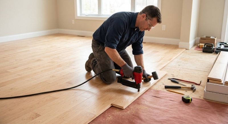 Maple Flooring Installation in Kyle, TX