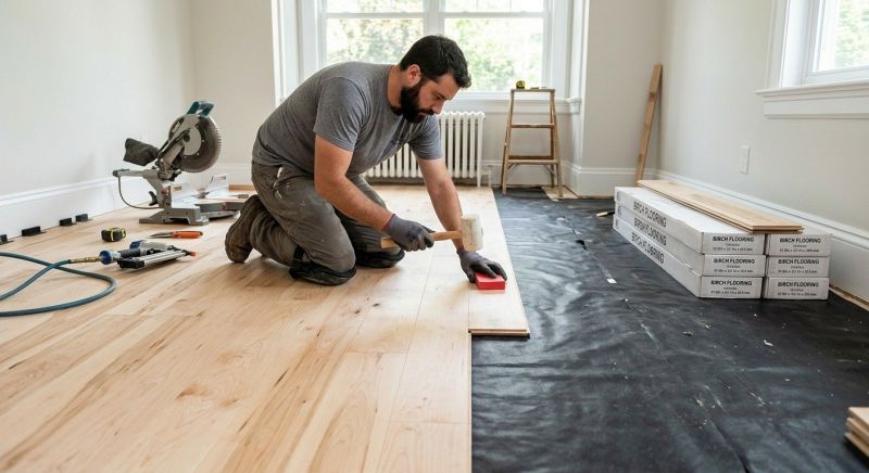 Maple Flooring Installation in Kyle, TX