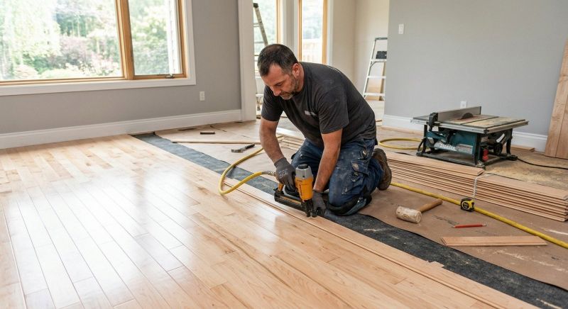 Maple Flooring Installation in Lockhart, TX