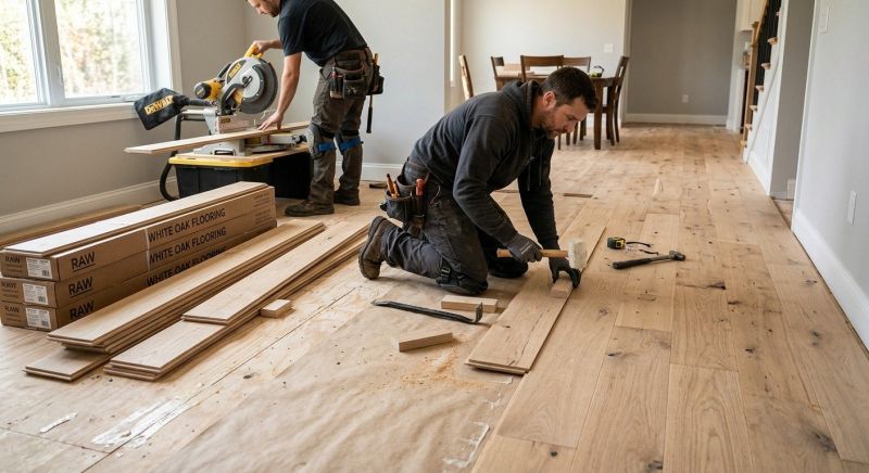 Oak Floor Installation in Del Valle, TX