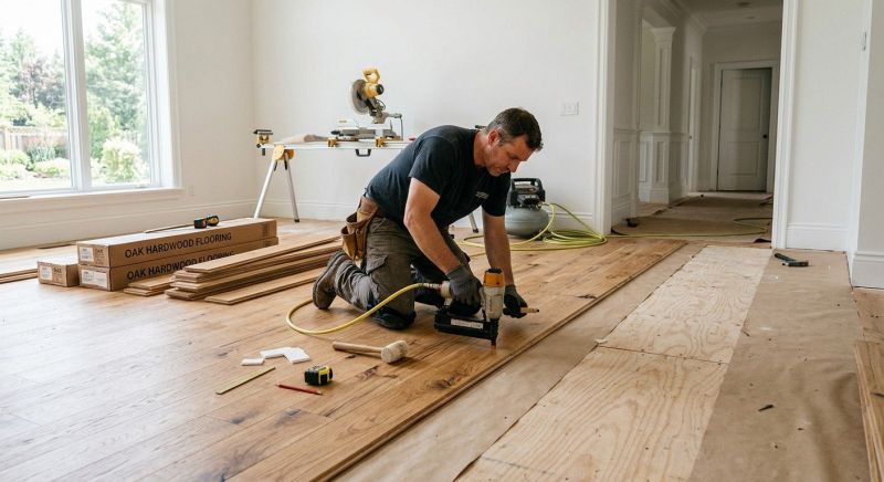 Oak Floor Installation in Kyle, TX
