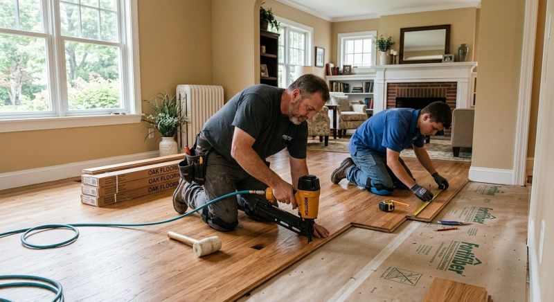 Oak Floor Installation in Kyle, TX
