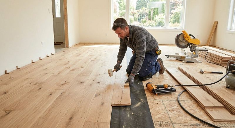 Oak Floor Installation in Lockhart, TX
