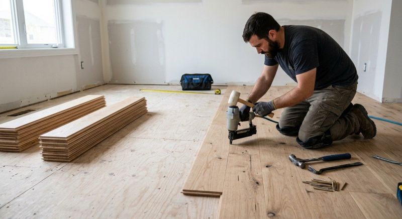 Oak Floor Installation in Manchaca, TX