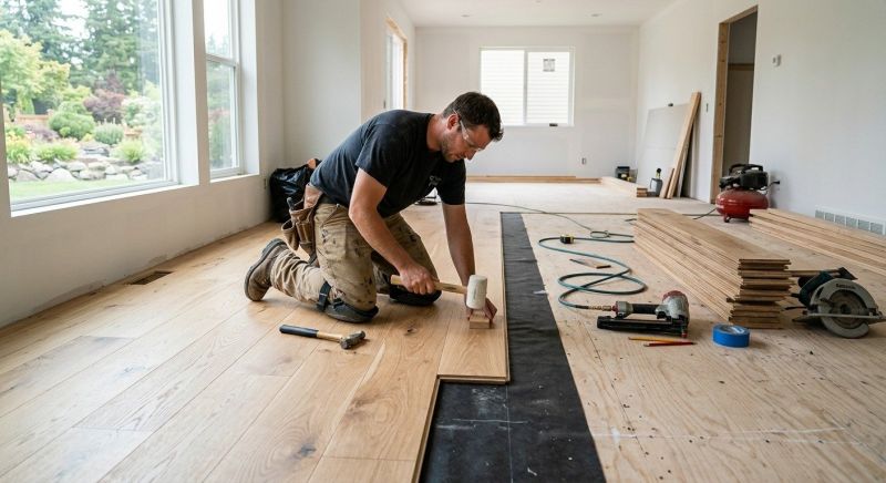 Oak Floor Replacement in Buda, TX