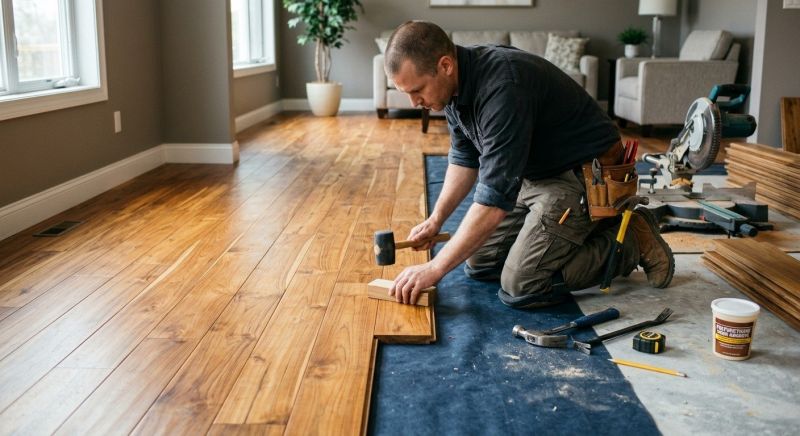Teak Flooring Installation in Buda, TX