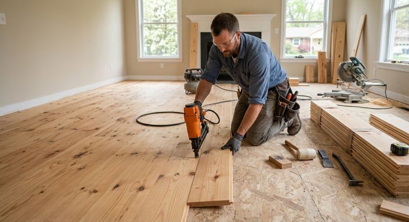 Teak Flooring Installation in Buda, TX