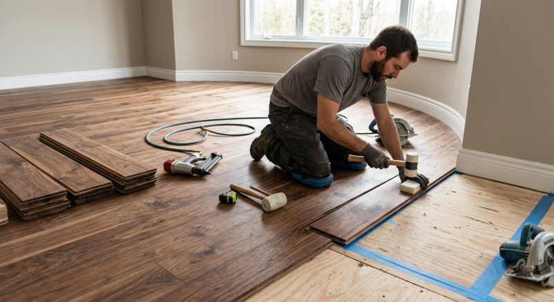 Walnut Flooring Installation in Buda, TX