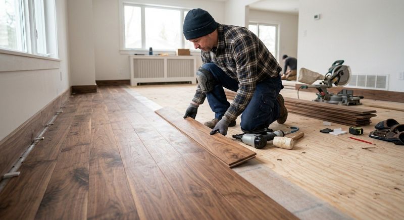 Walnut Flooring Installation in Buda, TX